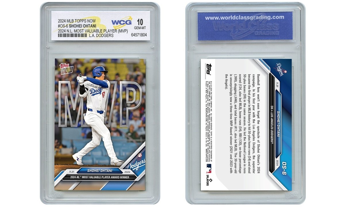 2024 MLB Topps Now SHOHEI OHTANI MVP Card #OS-6 N.L. MVP