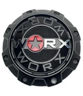 #Worx By Ultra 8 Lug Matte Black Wheel Center Cap 30171765F-A Short Round