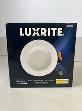 Luxrite LR23796 5-6", 14W, Round, Smooth Trim, Color Adj Recessed Can Downlight.
