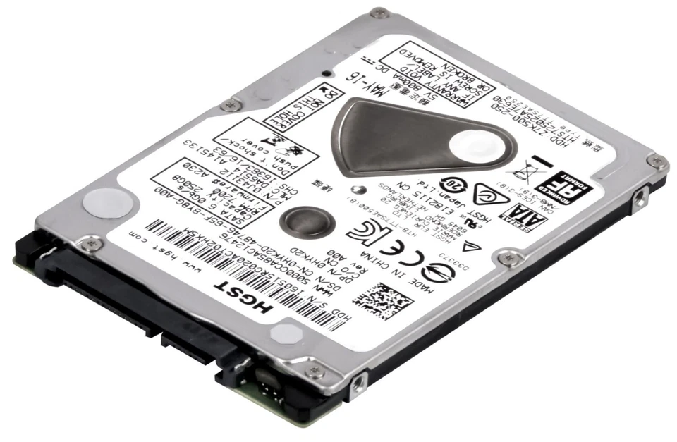 Hard Drive HGST Travelstar Z7K500 HTS725025A7E630 250GB 7.2K 32MB SATA III 2.5" - Image 2 of 3