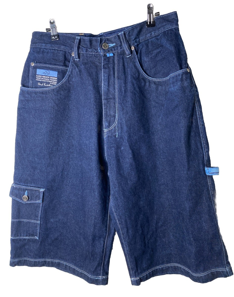 【KOOLOSET】Carpenter Work Bermuda Denim Mens Denim Carpenter Shorts Retro Workwear Style Painter