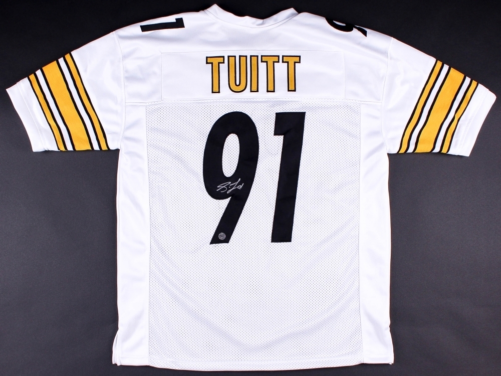 Stephon Tuitt Signed Steelers Jersey (TSE COA) Notre Dame Fighting Irish