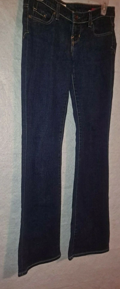 Women's Comfort X2 Slim W10 Low Rise Demin Blue JeansFlare Legs Size 0 Long  - Image 4 of 4