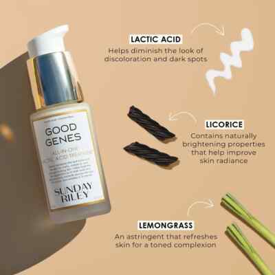 Sunday Riley - GOOD GENES LACTIC ACID EXFOLIATING TREATMENT - 15mL NEW NO BOX