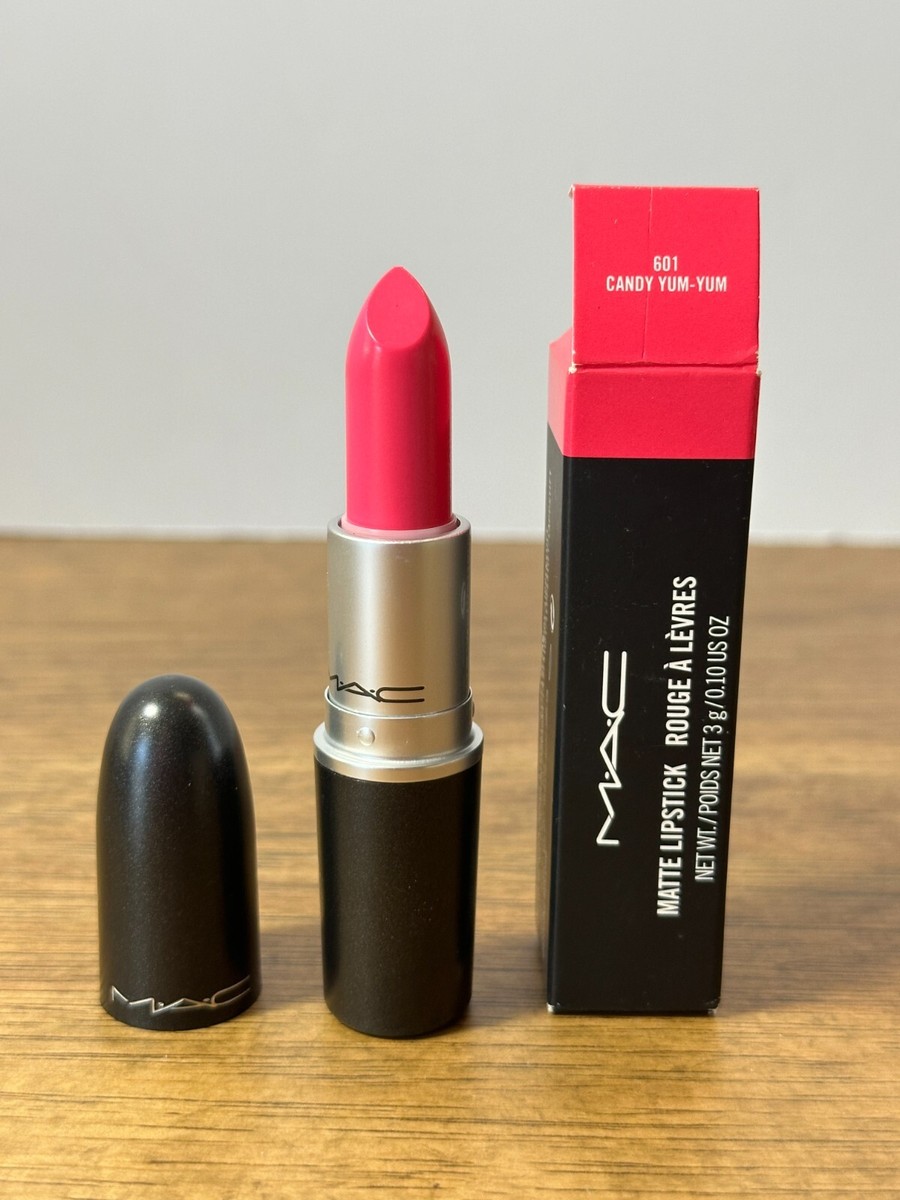 MAC Matte Lipstick 601 CANDY YUM-YUM Full Size oz NIB New
