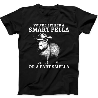 T-Shirt Capybara Smart Fella oder Furzgeruch Bestseller lustig Geschenk 321