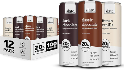 Milk - High Protein Milk Shake - Core Variety Pack - Classic Chocolate, Dark ...