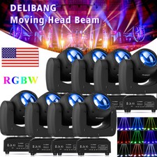 8X 150W LED Beam Gobo Moving Head Light 4 in 1 RGBW DMX Stage DJ Disco KTV Light