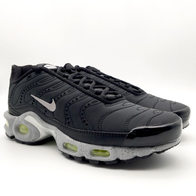 Nike Air Max Plus PRM Tuned Black Matte Silver Volt 815994-003 Mens 5 Womens 6.5 | eBay