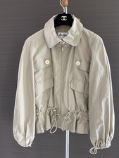 Chanel Jacket Short Trench Style Beige Fr38