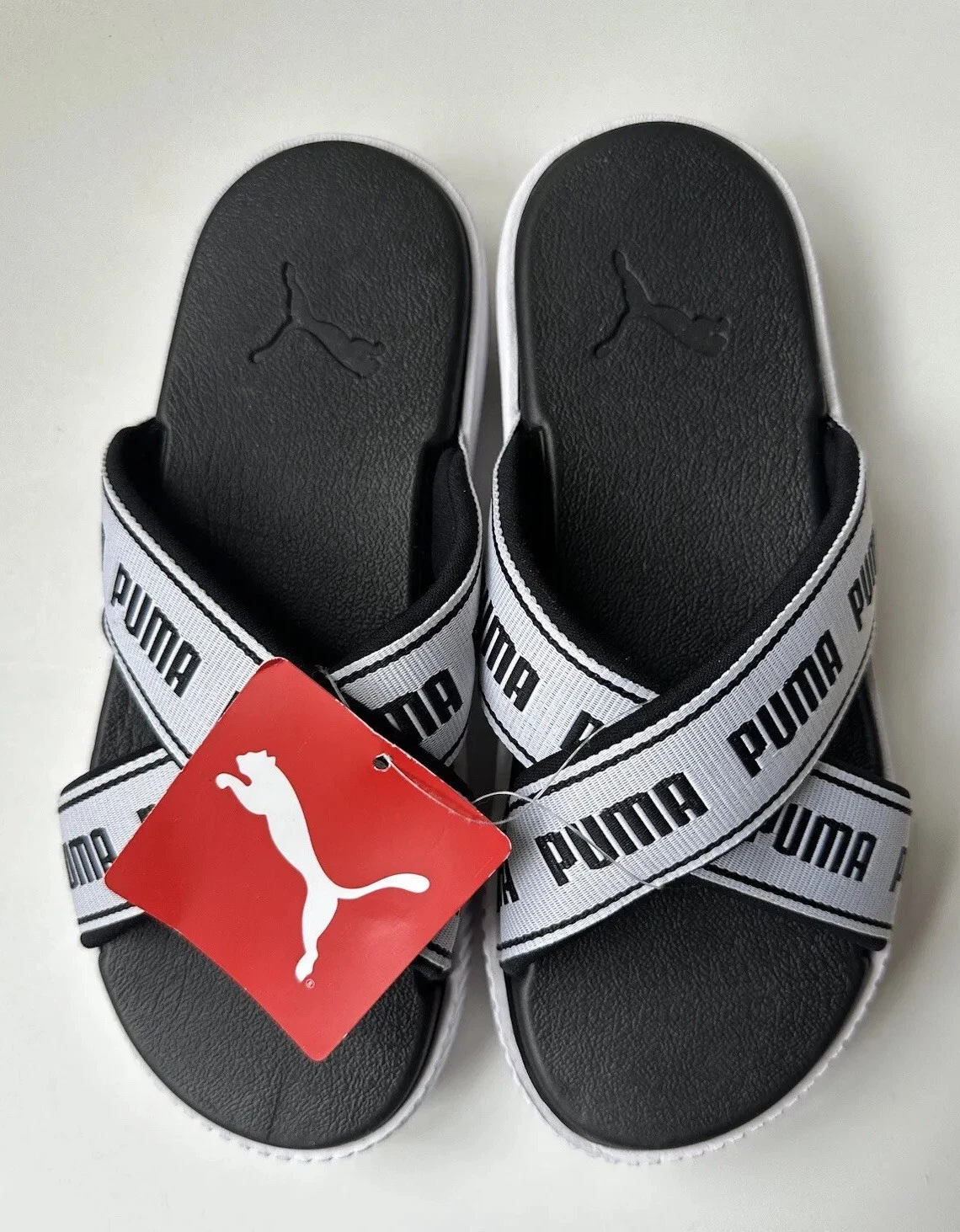 Pantofola Puma donna bianchi neri plateau VSK 0221 taglia 7 5 W35