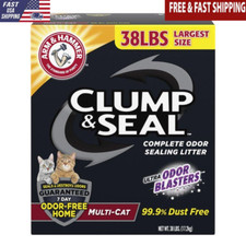 Cat Litter Odor Sealing Clay Clumping 38 Lb Box Multi-Cat Scoopable Dust-Free