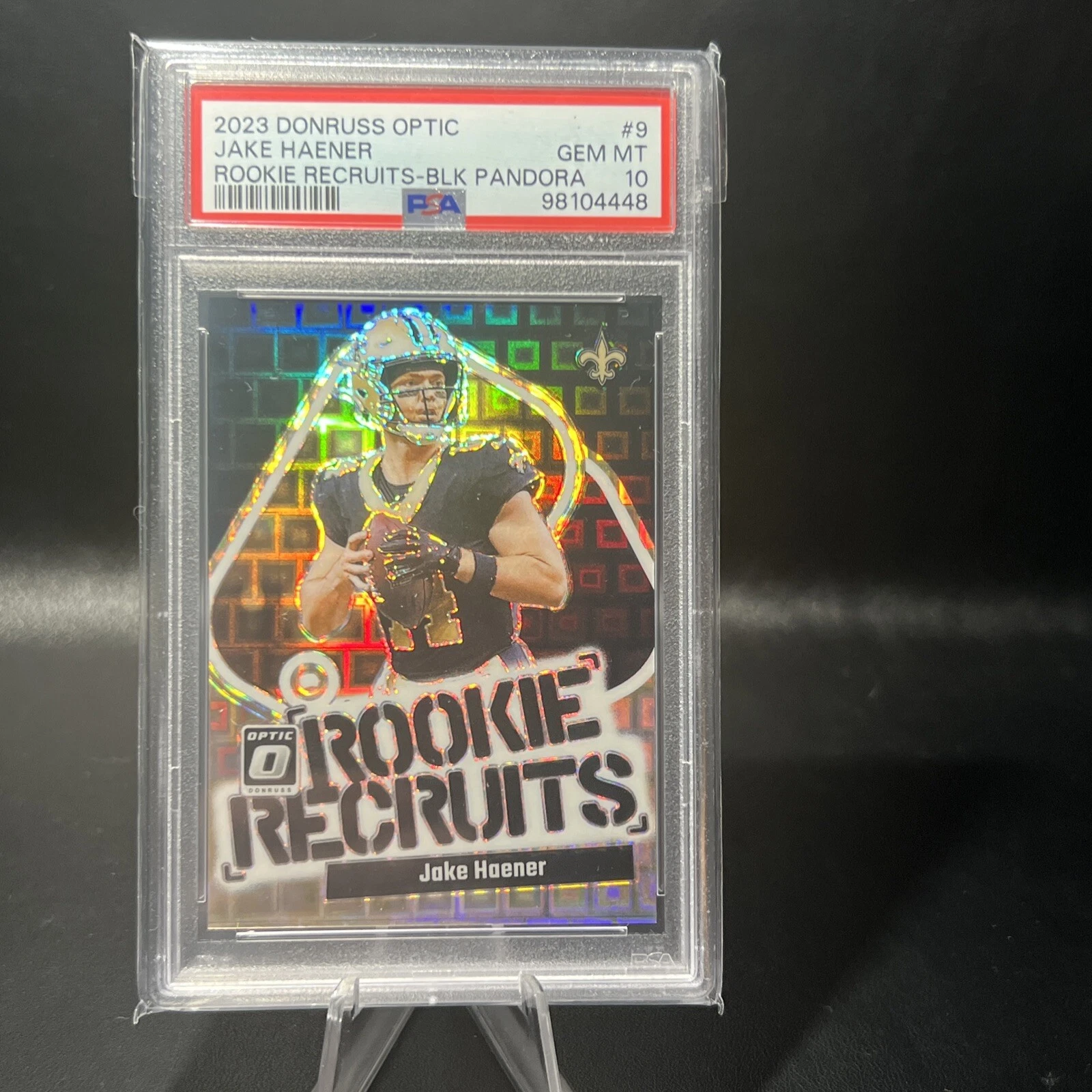 Jake Haener Panini Donruss Optic Rookie Recruits #9 Black Pandora