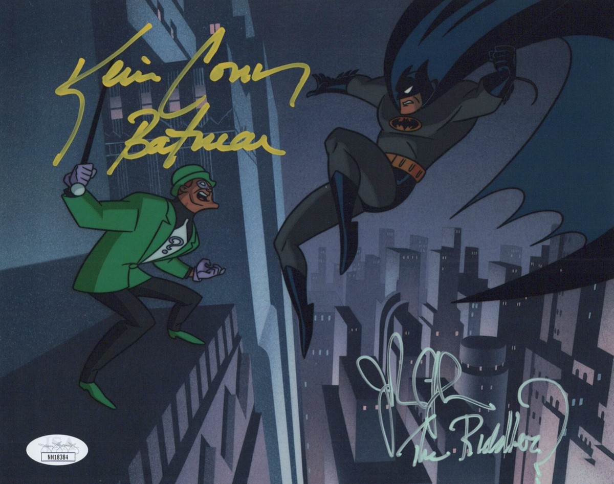 JOHN GLOVER & KEVIN CONROY Signed BATMAN 8x10 Photo Autograph JSA