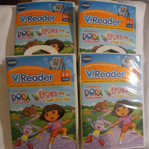 4 VReader Dora The Explorer and the 3 Little Pigs E-Reading Cartridge-