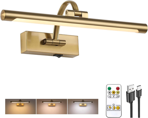 Wireless Picture Lights for Wall Rechargeable, Battery Operated Art Light for Pa - Picture 8 of 12