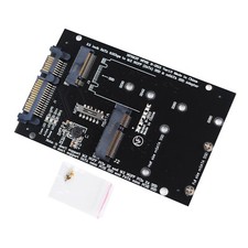 2 x M.2 NGFF MSATA SSD to SATA 7 15Pin 2.5'' Adapter Card 2 in 1 Computers Riser