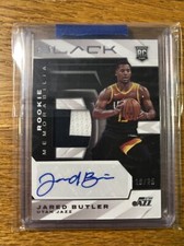 2021-22 Panini Black Jared Butler Rookie Patch Auto RPA SP 18/25RMA-BU Utah Jazz