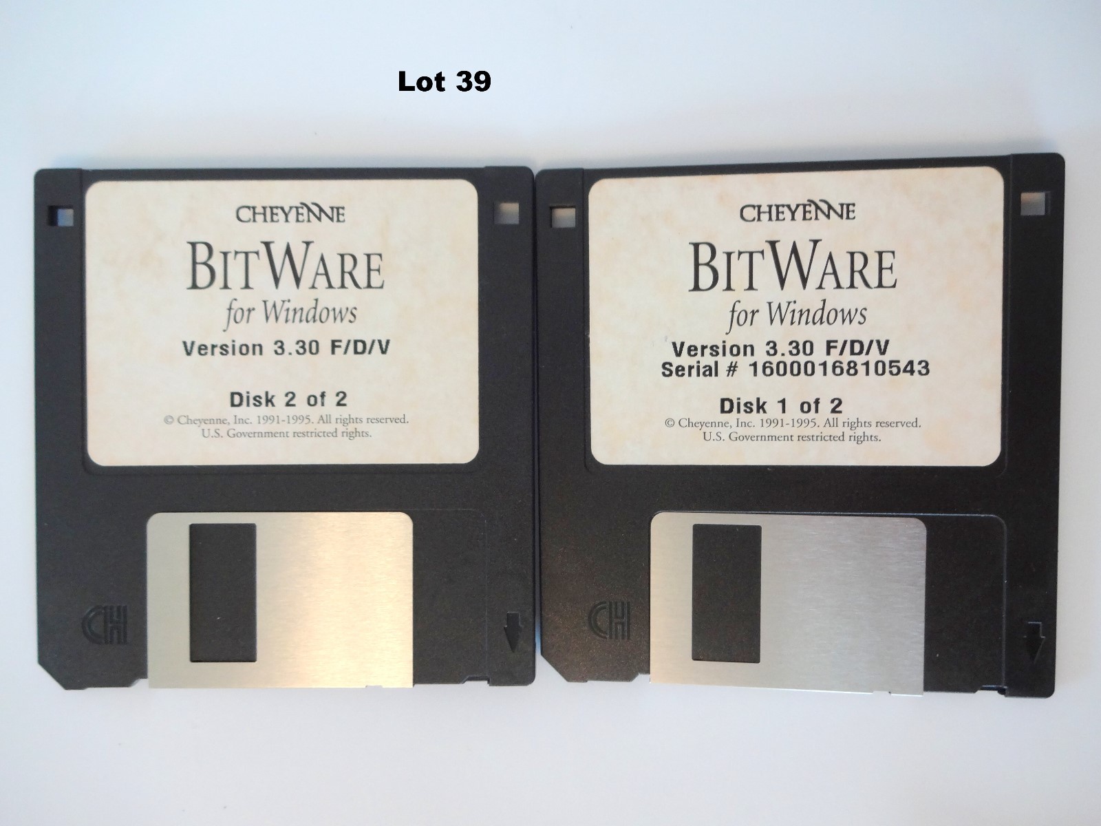 Cheyenne BitWare for Windows V 3.30 F/D/V 1995 3.5