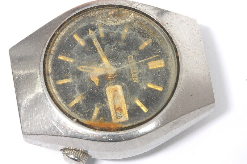 Citizen 4-947100SMK automatic lady vintage watch for repairs, for parts -15644
