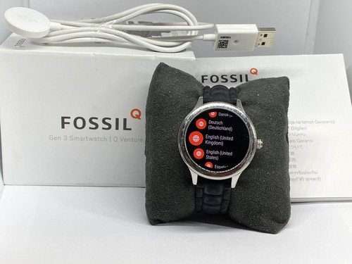 Fossil Gen 3 FTW6003 Women's Black Silicone Digital Dial Genuine Smart Watch  BS4 | eBay