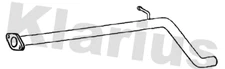 Klarius centre pipe fits Alfa Romeo mito 1.4 08> AR245Q