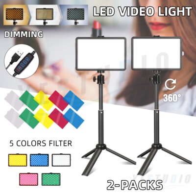 Pack USB LED Video Conference Light Kit Photography Tabletop