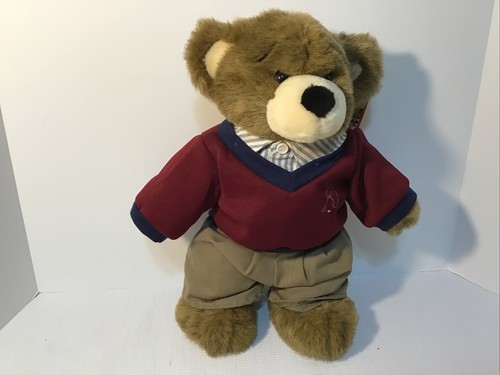 Build A Bear 16" Bearemy In Golf Outfit With Hangtag 1998