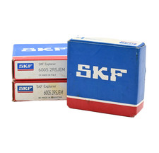 Lot of 3x SKF 6005-2RSJEM Ball Bearing 25 mm Bore, 47 mm OD, 12 mm Wd