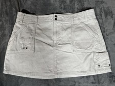 Old Navy Skirt Womens 16 Tan Corduroy Cargo Pockets Mini Carpenter Reissue