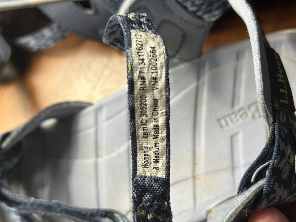 LL BEAN Women's Discovery Sandals Strap Size 8 - Image 2 of 3