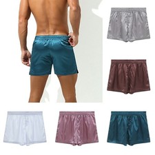 Soft Satin Boxer Shorts with Stylish Beach Design Great for Any Occasion