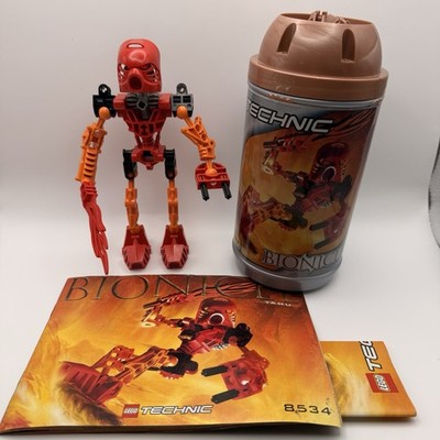LEGO BIONICLE Tahu 8534 Toa Mata Complete Canister Instructions RARE Poster 2001