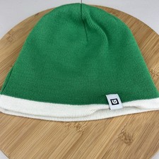 Burton Snowboards Reversible Beanie Hat One Size Green White Winter