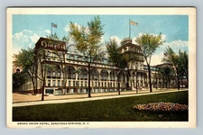 Saratoga Springs New York, GRAND UNION HOTEL, Exterior, Vintage Postcard