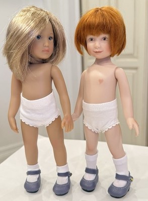 Boneka Lav. Leather Mary Jane Shoes 4 8'' Heather Maciak & Kidz n Cats Mini Dolls