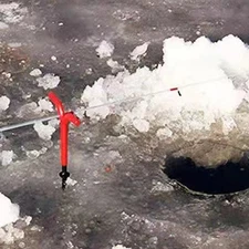 4 Pcs Outdoor Tent Hooks Ice Fishing Equipment Heavy Duty Pegs Support Bracket