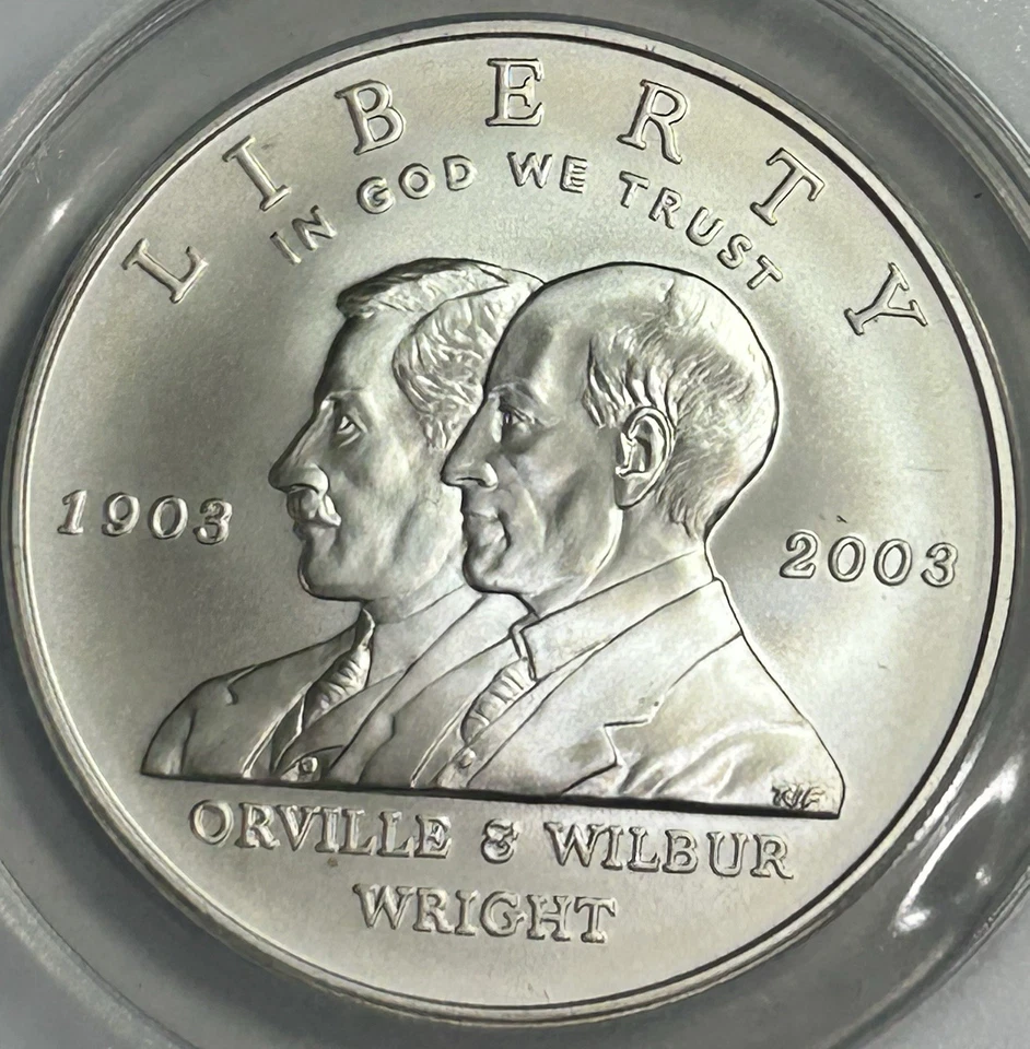 2003-P $1 First Flight Centennial Commemorative Silver (ANACS MS70) GR5897RT - Image 3 of 4