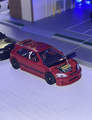 #ad Hot Wheels Honda Civic EK CUSTOM Detail Engineand Interior $275.00