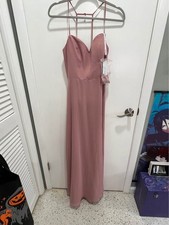Azazie Mandy Style Dusty Rose Bridesmaid Dress Size 6