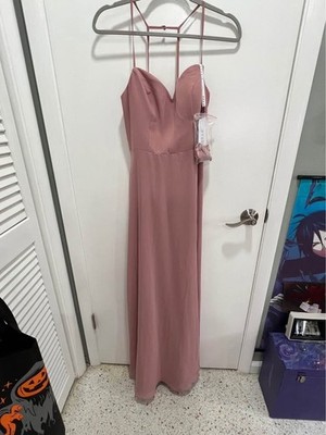 Azazie Mandy Style Dusty Rose Bridesmaid Dress Size 6 | eBay Azazie Mandy Style Dusty Rose Bridesmaid Dress Size 6 | eBay