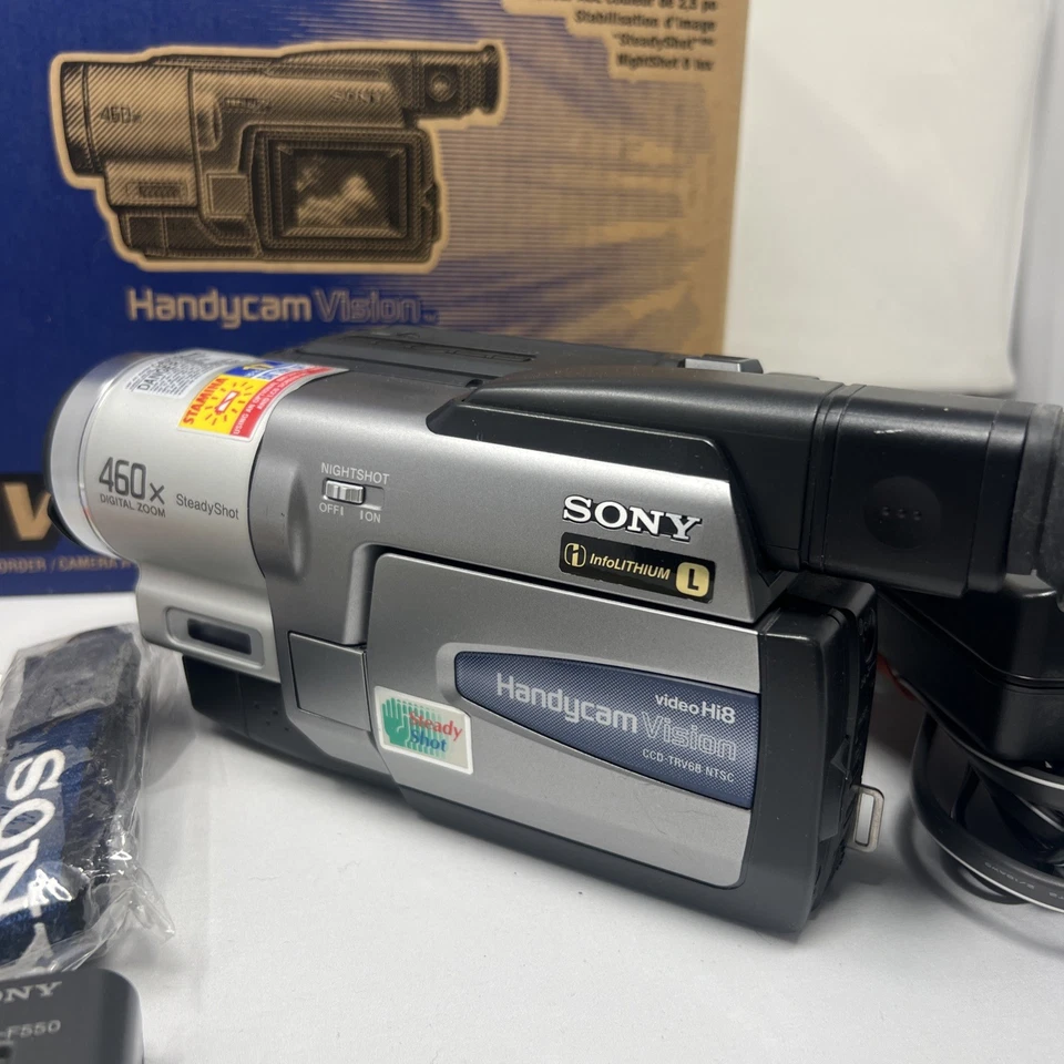 Sony video Hi8 Handycam Vision CCD-TRV68 NTSC Steady Shot paquete 460x Foto 2 de 4