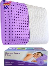 Lavender Pillow Queen Size Cooling Memory Foam Pillow with Lavender Scent USA