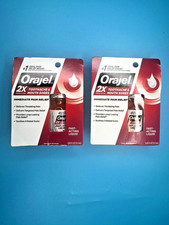 Orajel 2X Toothache And Mouth Sores Medicated Pain Relief Liquid2 Pack EXP6/2026