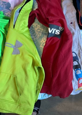 Boys Youth XL Lot Under Armour Levi Hoodies, Champion, Shorts, Graphic Tees +