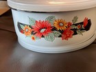 Vintage 5 Piece Mixing Bowl Set (Wild Flower design) with Lids in Original Box — photo 7