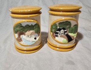 Vintage Hershey Mold Salt And Pepper Shakers Rare Farmhouse 