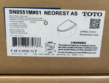 TOTO neorest AS Dual Flush Toilet Top Unit Smart Bidet Seat SN8551M NEW IN BOX