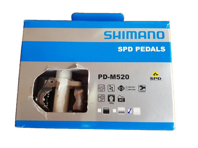 SHIMANO PD-M520 Klickpedale   Farbe weiß