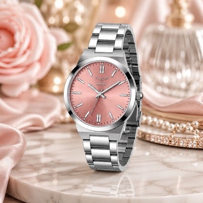 Invicta Celestial 69055 Womens 35mm Pink Sunray Dial Steel Watch